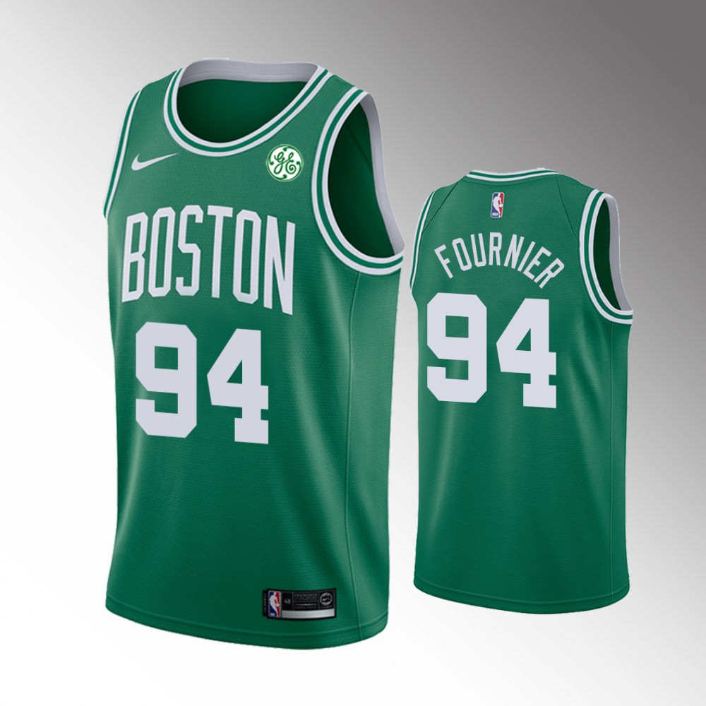 Men's Boston Celtics Evan Fournier #94 Green 2021 Trade Icon Edition Jersey 2401MHTR